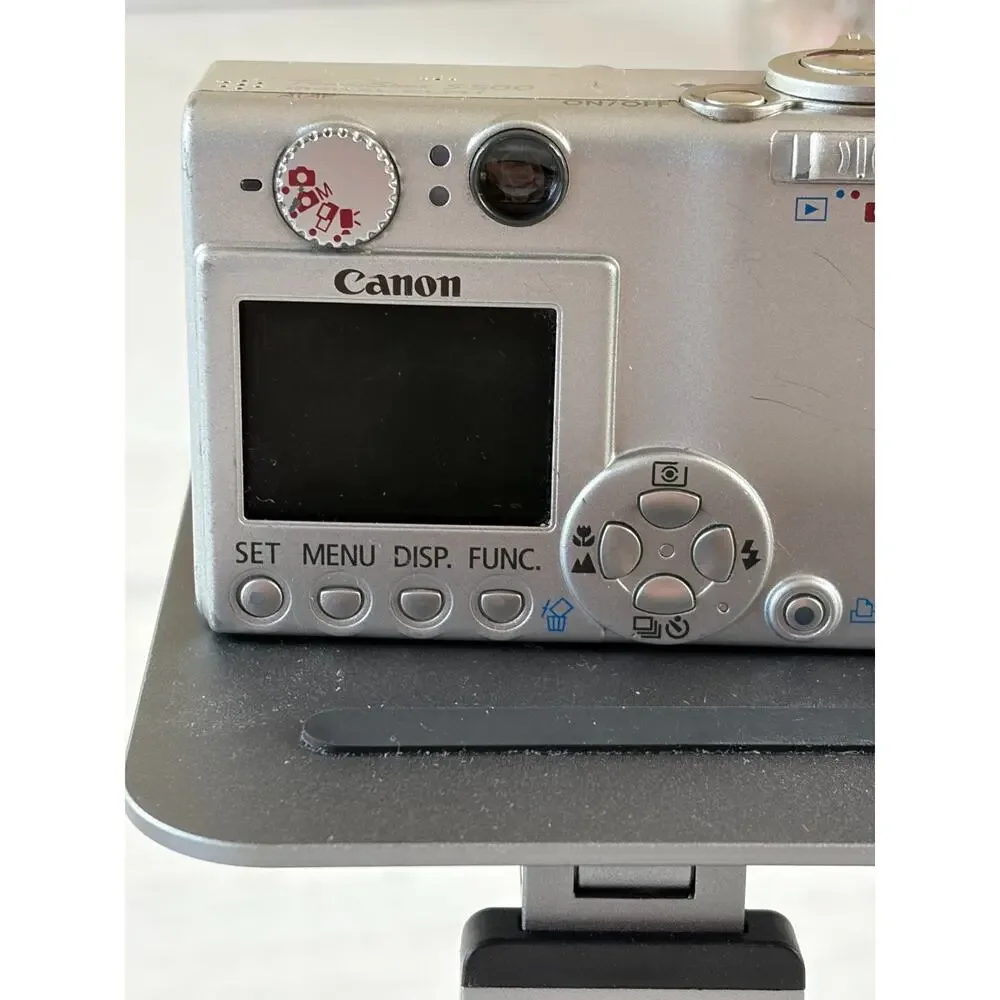 Canon PowerShot S500 Digital ELPH 5MP Camera Silver w/ Box CF Card Works READ